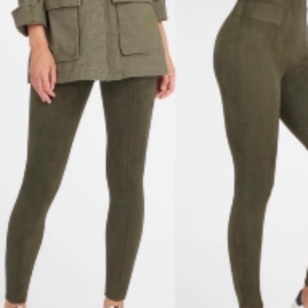 SPANX FAUX SUEDE LEGGINGS